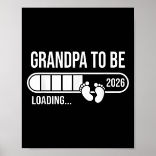 Retro New Dad Est 2026 Vatertag Opa zu 20 Poster