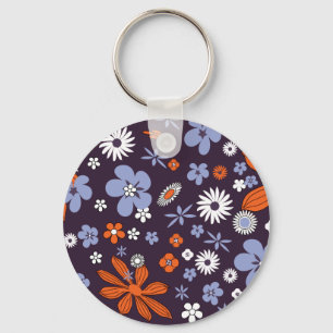 Retro New Design Floral Indie Blume Zeichnend Aest Schlüsselanhänger