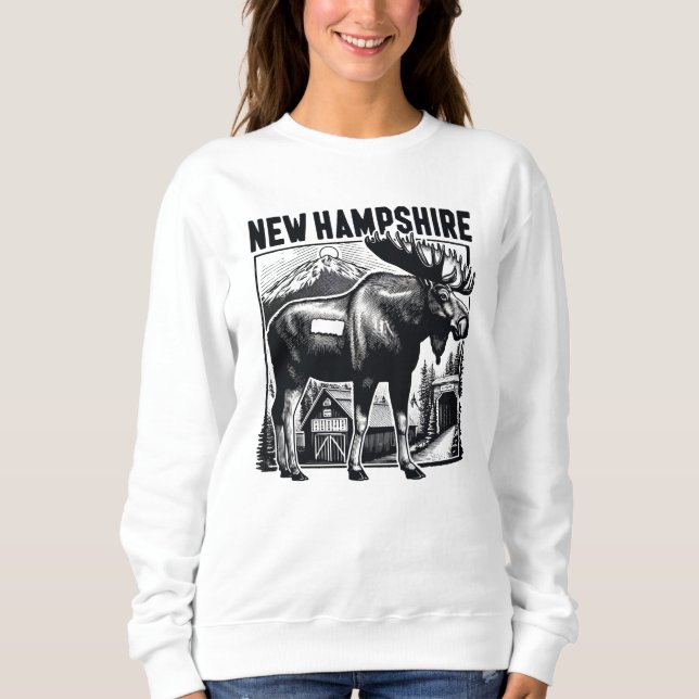 Retro New Hampshire Sweatshirt (Vorderseite)
