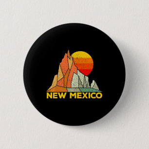 Retro New Mexico Geschenk für Leute aus New Mexico Button