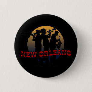 Retro New- Orleansjazz Button