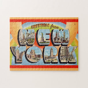 Retro New York City 11x14 Puzzle