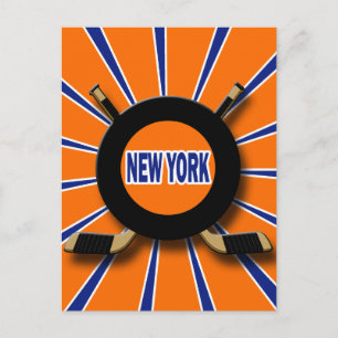 RETRO NEW YORK HOCKEY POSTKARTE