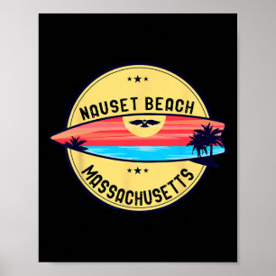 Retro New York Jones Beach Island Surfen Poster