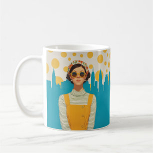 Retro New York Sunshine Kaffeetasse