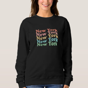 Retro New York USA Hippie-Staat 70er Jahre Sweatshirt