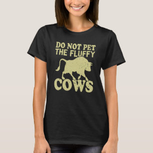 Retro nicht die Vintagen Kühe mit dem Bison Buf T-Shirt