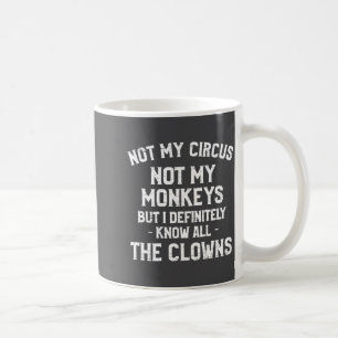 Retro Nicht Mein Zirkus Nicht Meine Affen Kennen A Kaffeetasse