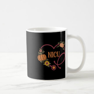 Retro-Nicu-Krankenschwester Stethoskop Herz Kürbis Kaffeetasse
