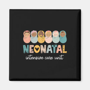 Retro Nicu Nurse Shirt Intensivstation für Neugebo Magnet
