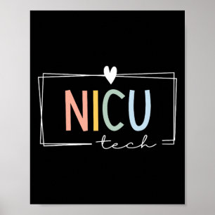Retro Nicu Tech Neonatale Intensivstation Icu N Poster
