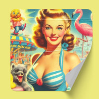 Retro Niedlich Kitsch Girl