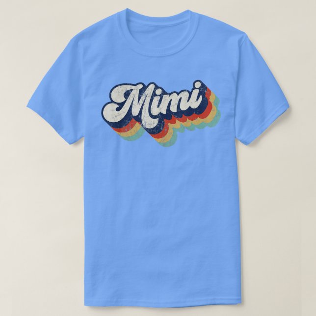 Retro Niedlich Mimi für Oma Beste Mimi-Ever-Mütter T-Shirt (Design vorne)