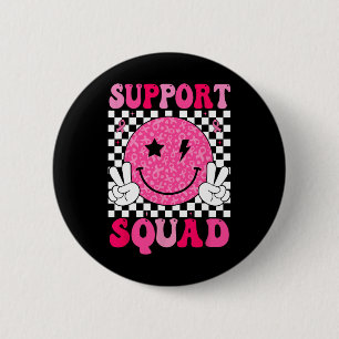 Retro Niedlich Skeleton Hand Boop Dog Funny Hallow Button