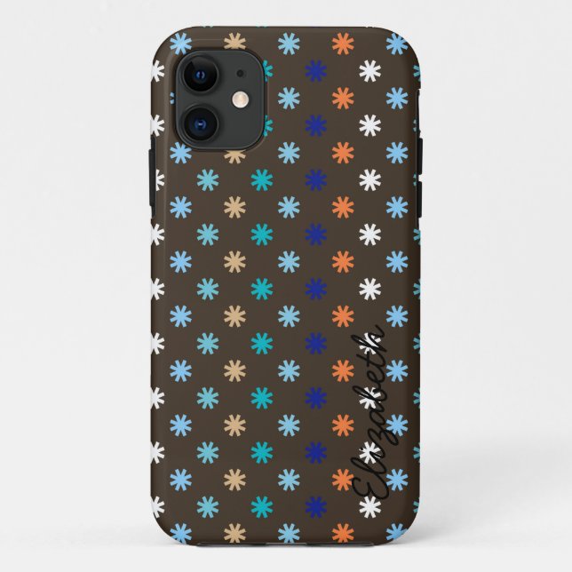 Retro Niedlich Star Modernes geometrisches Muster Case-Mate iPhone Hülle (Rückseite)