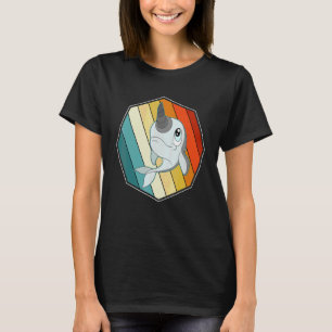 Retro Niedlicher Narwhal 1 T-Shirt