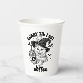 Retro-Niedliches Halloween-Caffee Pappbecher