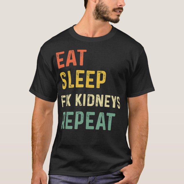Retro Niere spendet Nephrologie Nurse Geschenk T-Shirt (Vorderseite)
