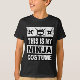 Retro Ninja Kostüm Halloween für junge Kinder Männ T-Shirt