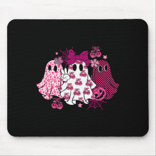 Retro Nk Leopard Kürbis Geist Halloween Frauen Gir Mousepad