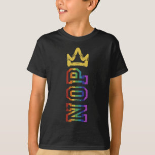 Retro No Kings Nope Protest Signatur-Shirt für Män T-Shirt
