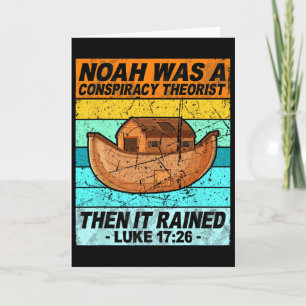 Retro Noah war ein Verschwörungstheoretiker, dann Karte
