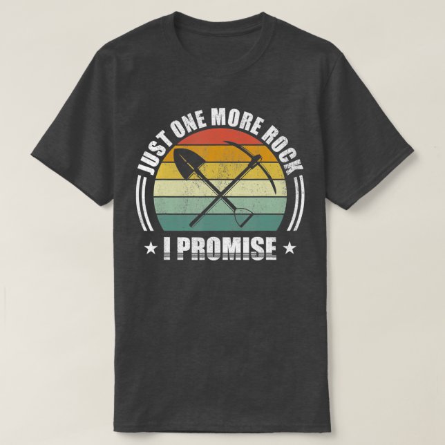 Retro noch ein Rock I Versprechen Geologie Gift Fu T-Shirt (Design vorne)