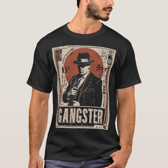 Retro Noir Gangster | Kunst und Kultur T-Shirt (Vorderseite)
