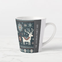 Retro Nordic Rentier Muster