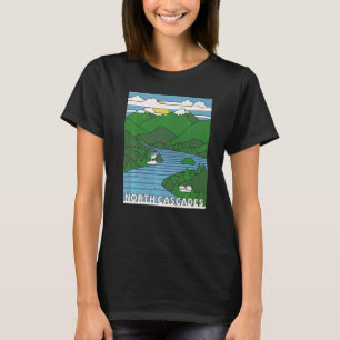 Retro North Cascades Nationalpark Colorad T-Shirt