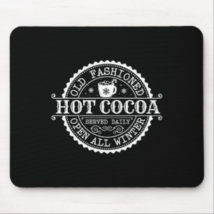 Retro North Pole Old modischer Hot Cocoa Kaffee Me Mousepad