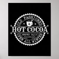 Retro North Pole Old modischer Hot Cocoa Kaffee Me