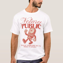 Retro Notary Public Funny Notary Spaß T-Shirt