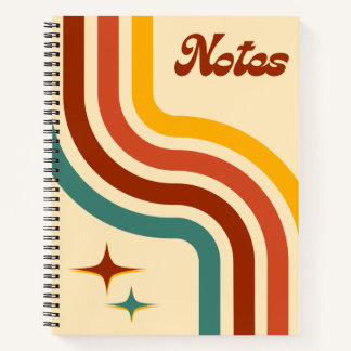 Retro-Notizbuch mit Spiralbindung Notizbuch