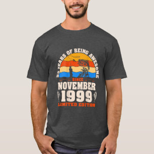 Retro November 1999 23 Jahre altes Angeln über 23. T-Shirt