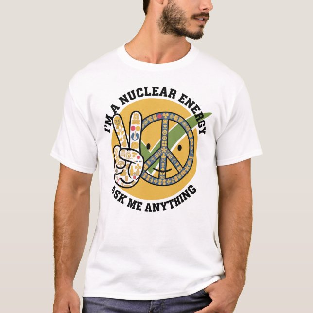 Retro Nuklear Energy Design Vektorgeschenk T-Shirt (Vorderseite)