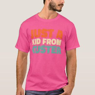 Retro nur ein Kind von South Dakota Custer America T-Shirt