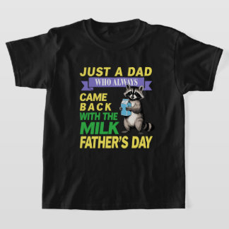 Retro nur Vater, der immer wieder mit der Milch ka T-Shirt