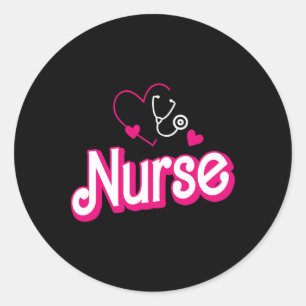 Retro Nurse Geschenke Nurse Week Geschenke Womens Runder Aufkleber