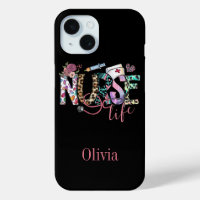 Retro Nurse Life Typografie Personalisiert