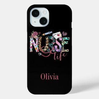 Retro Nurse Life Typografie Personalisiert Case-Mate iPhone Hülle