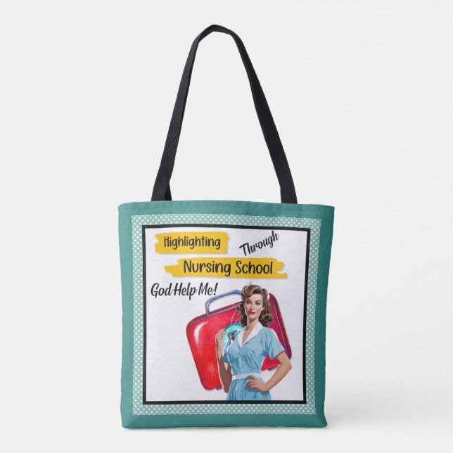 Retro Nurse Pinup_ Krankenpflege (Rückseite)