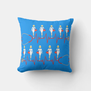 Retro-Nurse-Wurfkissen Kissen