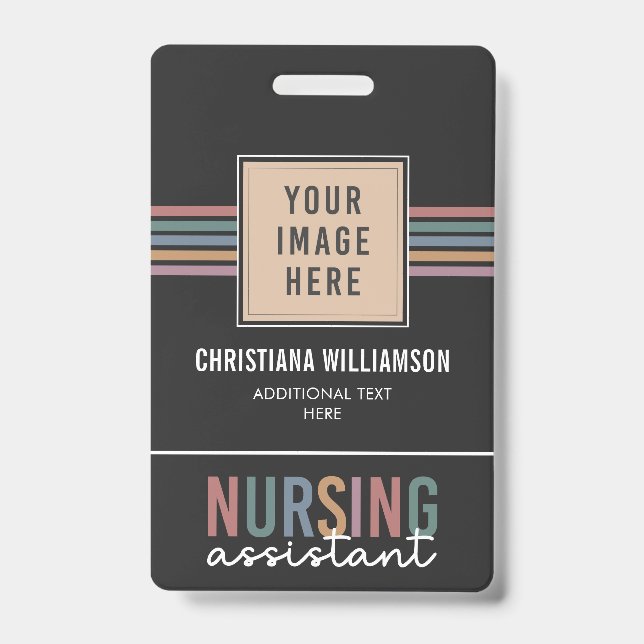Retro Nursing Assistant CNA Pflegeassistent Ausweis (Vorderseite)