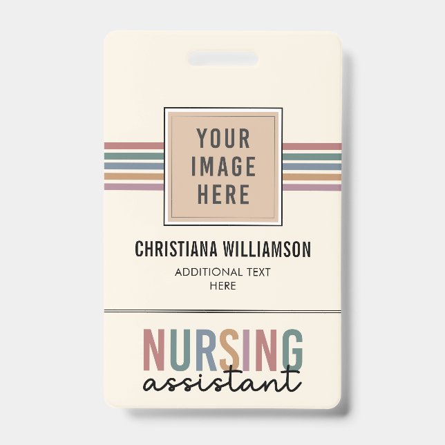 Retro Nursing Assistant CNA Pflegeassistent Ausweis (Vorderseite)