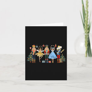 Retro Nutcracker Ballet Weihnachtsbaum S für Fraue Karte