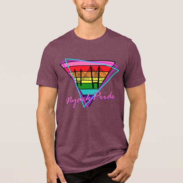 Retro Nyack Pride Tri-Blend Shirt (Vorderseite)