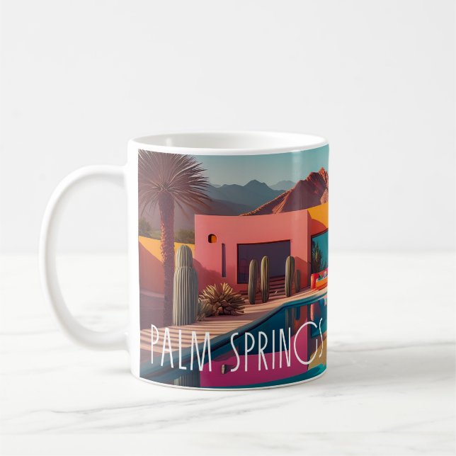 Retro-Oase – Palm Springs Kaffeetasse (Links)