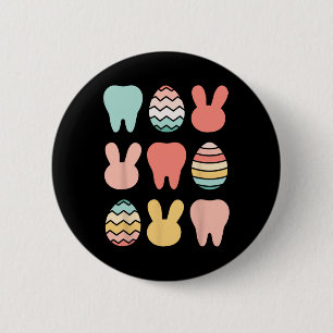 Retro Oaster Dentist Zahnarzt Istant Mundhygiene Button