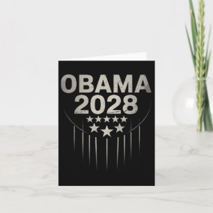 Retro Obama 2028 Lustig Politisch Patriotisch Wähl Karte